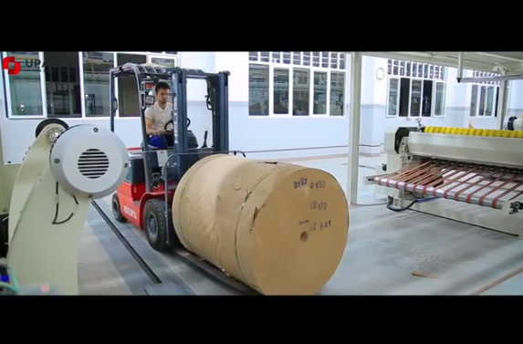 Corrugated cardboard production line